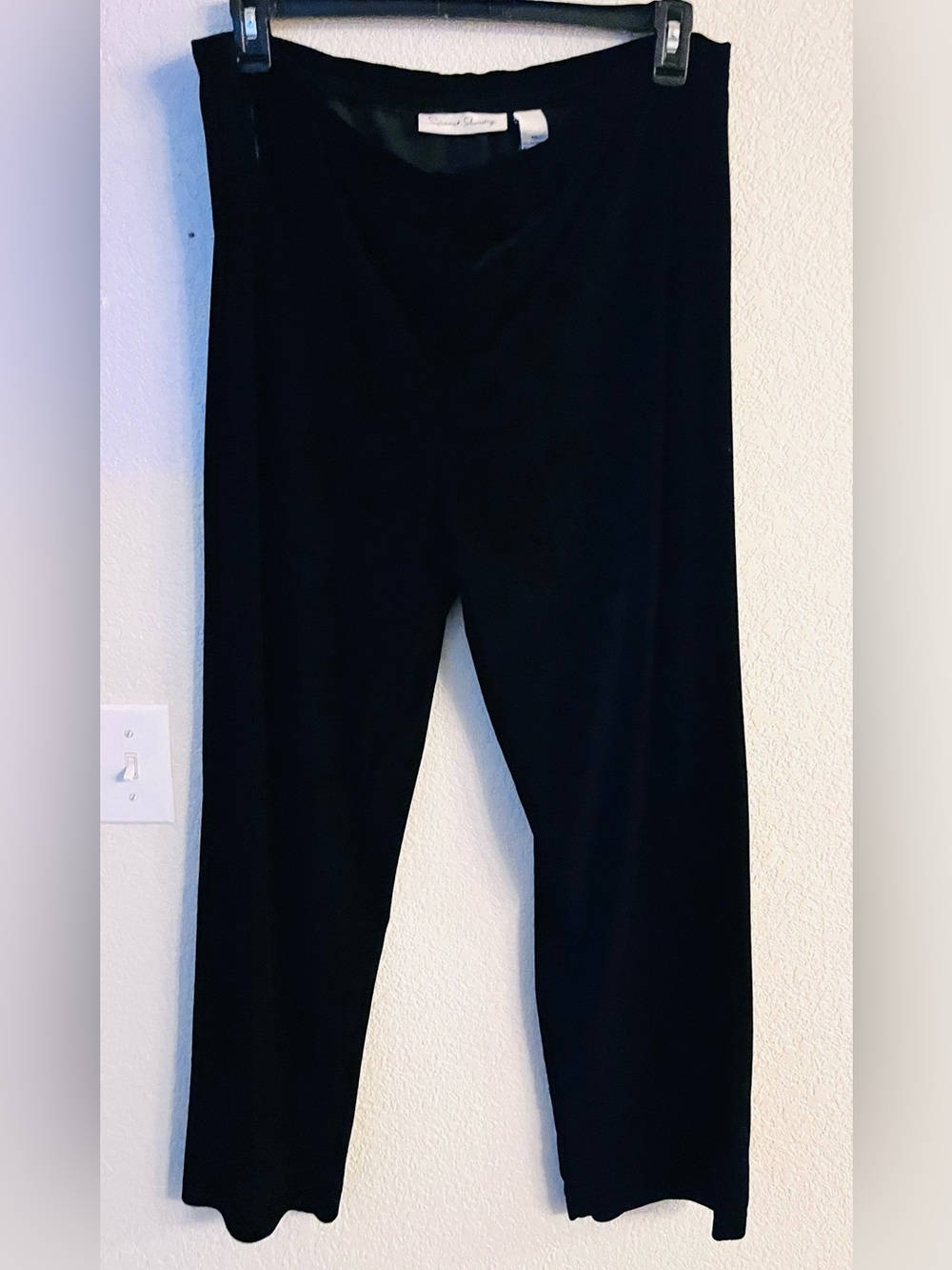 Vintage French Laundry Black Velvet Straight Leg Pants